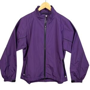 FootJoy Women's Purple Water Repellant Golf Windbreaker Deep Purple Size M NWOT